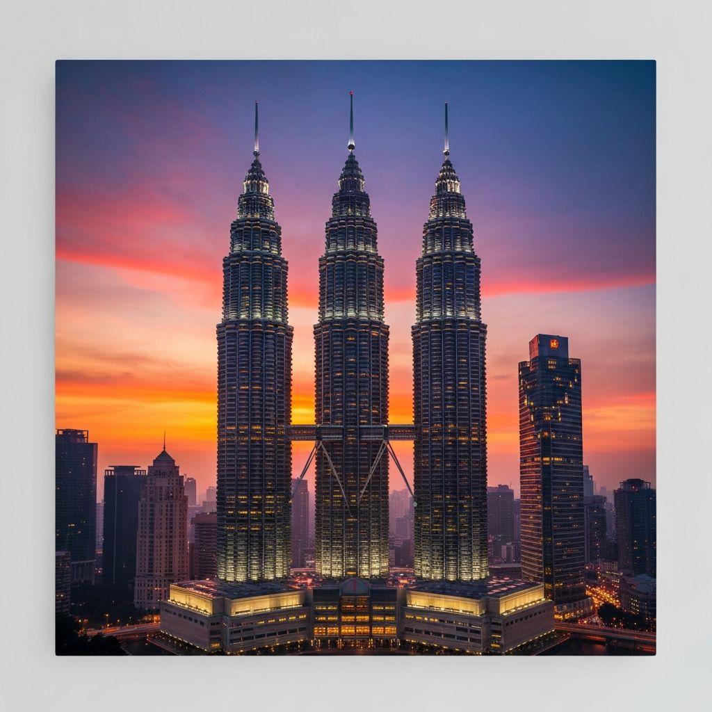KLCC Petronas Twin Towers - Popular Malaysia tourist destination